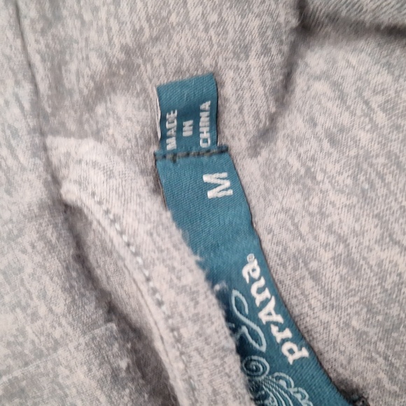 Prana Polar Escape Half Zip Sherpa Hooded Jacket Sweatshirt Light Blue szM - Picture 9 of 10